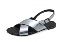 Women Sandals LS-20 Silver Leather